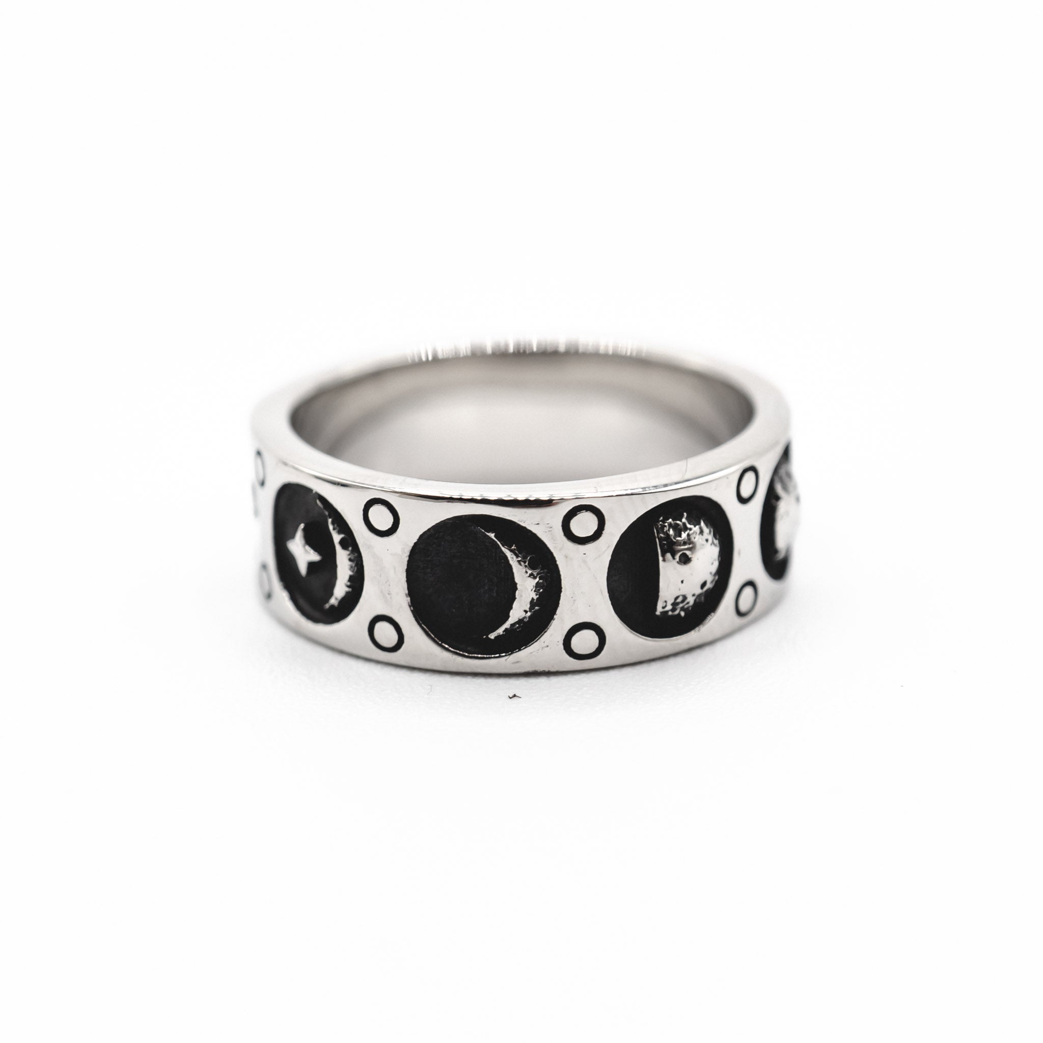 Lunar Phase Band Ring シルバー925 Lunar Phase Cut Out Ring – Besom Boutique
